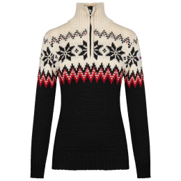 Дамски пуловер Dale of Norway Myking Fem Sweater черен Black Raspberry Offwhite