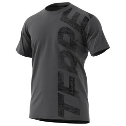 Изложен модел  мъжка тениска Adidas Trail Cross Tee тъмно сив Grefiv