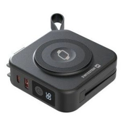 Външно зарядно устройство Swissten 10000 mAh All-in-one PRO power bank черен
