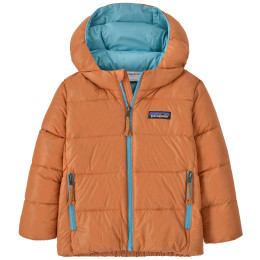 Детско яке Patagonia Baby Hi-Loft Down Sweater Hoody - MARG оранжев Marigold