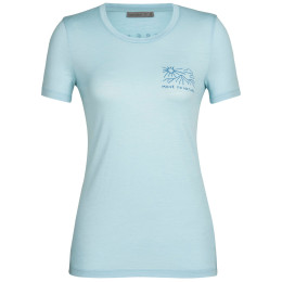 Дамска тениска Icebreaker Women Tech Lite II SS Tee Mountain Lake светло син