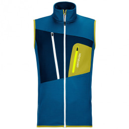 Мъжка жилетка Ortovox Fleece Grid Vest светло син