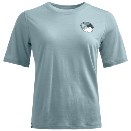 Дамска тениска Ortovox 140 Cool Round Landscape T-shirt сив Glacier Grey