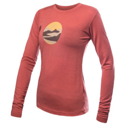 Dámské funkční triko s dlouhým rukávem Sensor Merino Active Triglav оранжев terracotta