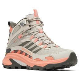 Дамски обувки за трекинг Merrell MOAB SPEED 2 MID GTX W сив/розов vermillion