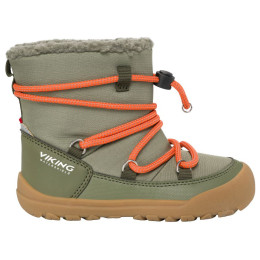 Детски зимни ботуши Viking Outdoor Footwear Birch Barefoot Warm WP Pull-on Olive маслинен Olive