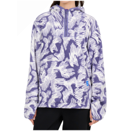Дамски суитшърт 4F Fleece F504 бял / лилав Multicolour Allover