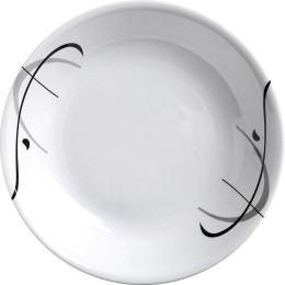 Чиния Brunner Deep Plate ø 21cm бял / черен