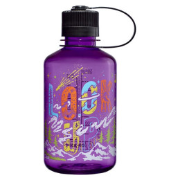 Бутилка Nalgene Narrow Mouth Wild Expressions 500 ml лилав Purple 'Look Up'