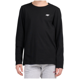 Детска тениска 4F Longsleeve F654 Deep Black черен Deep Black