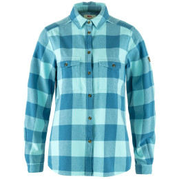 Дамска риза Fjällräven Övik Heavy Flannel Shirt W син Dawn Blue-Breeze Blue