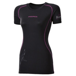 Дамска тениска Progress Triko E NKRZ 28OA (2016) черен/лилав Black/PurpleStitching