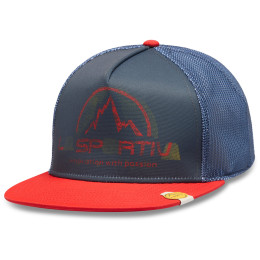 Шапка с козирка La Sportiva LS Trucker червен Mountain Red/Night Sky