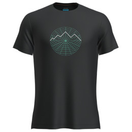 Функционална мъжка тениска  Icebreaker Men Merino 125 Cool-Lite™ Sphere III SS Tee Vision Grid черен Black