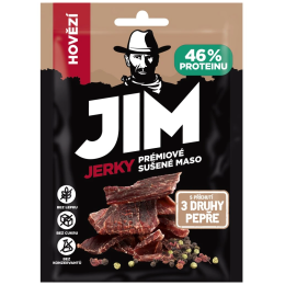 Сушено месо Jim Jerky Jerky hovězí 3 pepře 23g