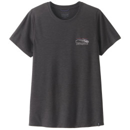 Дамска тениска Patagonia Women's Capilene® Cool Trail Shirt - Stratapeaks черен Ink Black