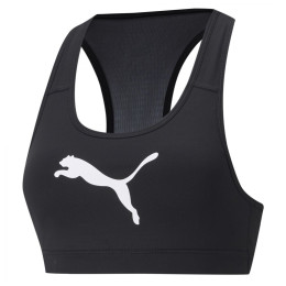 Спортен сутиен Puma Mid Impact 4Keeps Graphic Bra PM черен/бял