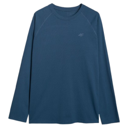 Мъжка тениска 4F Longsleeve M474 син DENIM