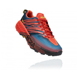 Мъжки обувки за бягане Hoka One One Speedgoat 4 Wide син/оранжев Fiesta/ProvincialBlue