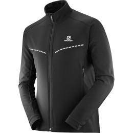 Мъжки суитшърт Salomon Agile Softshell Jkt M черен Black