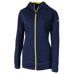 Дамски суитшърт Zulu Merino Hoodie Full Zip син Navy