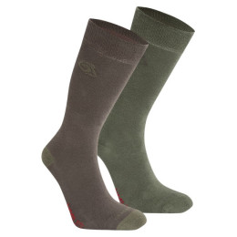 Чорапи Craghoppers NosiLife Twin Pck Socks зелен/кафяв WdldGr/WldOl
