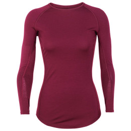Дамска функционална тениска Icebreaker 200 Zone LS Crewe винен