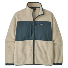 Мъжки суитшърт Patagonia M's Retro Pile Patch Jkt бежов / зелен Pelican