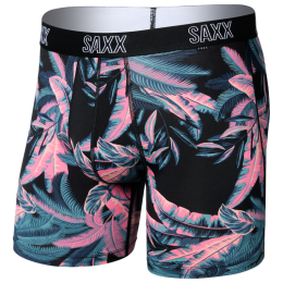 Мъжки боксерки Saxx Droptemp All Day Cooling Boxer Brief черно/розово tropical jungle-black