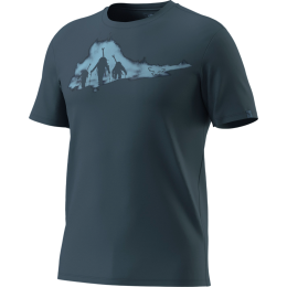 Мъжка тениска Dynafit Graphic Co T-Shirt M тъмно син 0721 - cinder/ASCENT