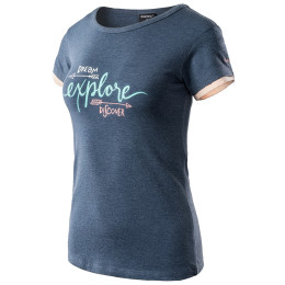 Дамска тениска Hi-Tec Lady Solero син/оранжев InsigniaBlueMelange/PeachAmber