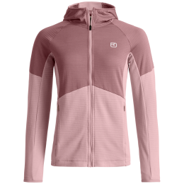 Дамски функционален суитшърт Ortovox Fleece Light Grid Hoody W розов Dawn Rose