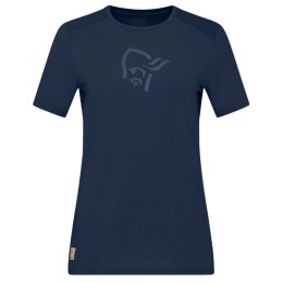 Дамска тениска Norrona femund equaliser merino T-shirt тъмно син Indigo Night