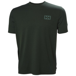 Мъжка тениска Helly Hansen Skog Graphic T-Shirt зелен 418 Dark Jungle