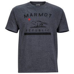 Мъжка тениска Marmot Marmot Republic Tee SS сив CharcoalHeather
