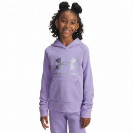 Детски суитшърт Under Armour Rival Flc Shimmer Hdy лилав Purple
