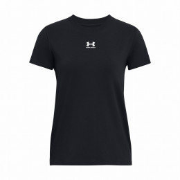 Дамска тениска Under Armour Off Campus Core SS черен Black/White