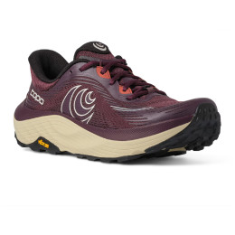 Дамски обувки за бягане Topo Ultraventure 5 Wide червен Maroon / Tan