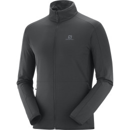 Мъжки суитшърт Salomon Outrack Full Zip Mid M черен Black