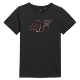 Детска тениска 4F Tshirt M2417 черен DEEP BLACK