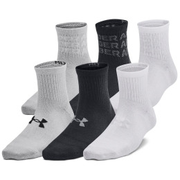 Детски чорапи Under Armour Yth UA Essential 6Pk Qtr Black
