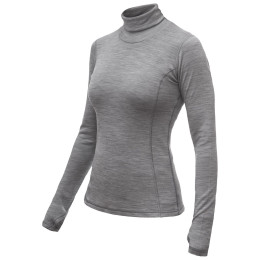 Дамска функционална тениска Sensor Merino Bold Roll Neck dl.rukáv сив