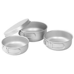 Комплект прибори Easy Camp Adventure Ultra Light Cook Set сребърен Silver