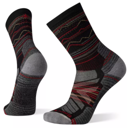 Чорапи Smartwool Hike Light Cushion Mountain Range Pattern Crew Socks черен