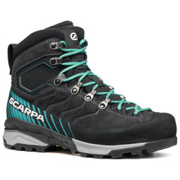 Дамски туристически обувки Scarpa Mescalito Trk Gtx Wmn черен/син Dark Anthracite- Tropical Green