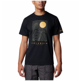 Мъжка тениска Columbia Csc™ Seasonal Logo Tee черен Black, Linear Drifts