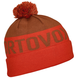 Шапка Ortovox Bobble Knit Beanie оранжев Hot Orange