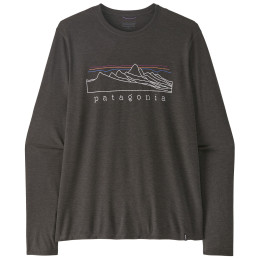 Мъжка тениска Patagonia M's L/S Cap Cool Daily Shirt - Stratapeaks черен Ink Black