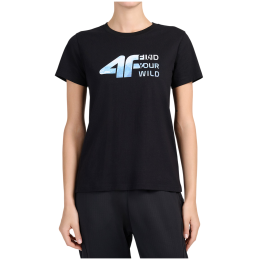 Дамска тениска 4F Tshirt F3496 черен Deep Black