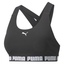 Спортен сутиен Puma Mid Impact Feel it Bra черен/бял